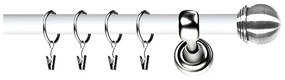 Galerie duo - TODI MAX /19 - ALB LUCIOS + INOX (Alege marime: 200 cm)