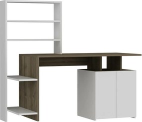 Birou Melis Walnut and White