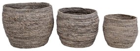 Set 3 coșuri din frunze de porumb House Nordic Tivoli