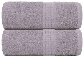 vidaXL Prosoape pentru oaspeți 2 buc Gri 30x50 cm 360 g/m² 100% bumbac