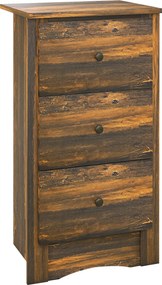 HOMCOM Noptieră cu 2 Sertare în Stil Rustic, Noptieră pentru Dormitor din Lemn, 40x30x74 cm, Maro | Aosom Romania