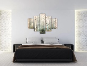 Tablou - Desenarea unui model de pădure (150x105 cm)