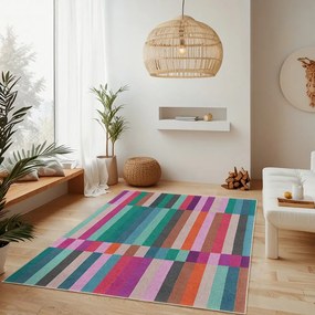 Covor turcoaz lavabil 60x100 cm Acid Rain – Mila Home