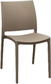 Set 4 scaune POLI -HORECA-POLIPROPILENA - BEJ TAUPE