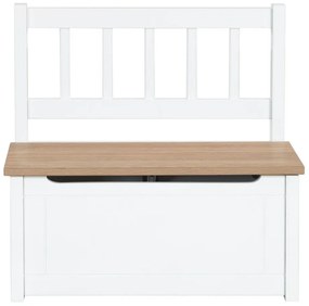 Bancă de copii albă Woody – Roba