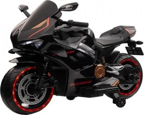 Motocicleta Electrica cu Acumulator Pentru Copii NOVOKIDS™ Super Rider GP ,12V ,3-7 ani ,Max 30 kg , Cu Sunete si Lumini LED ,USB si Bluetooth ,Roti