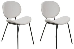 Set 2 buc scaune de sufragerie Luaza (gri). 1081046
