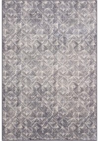Covor gri din lână 160x240 cm Moire – Agnella