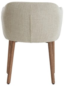 Set de scaune de sufragerie bej cu cotiere 2 buc. tapițat Blaine – Light &amp; Living