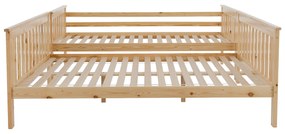 Patul supraetajat se poate descompune, pin natural, LUINI