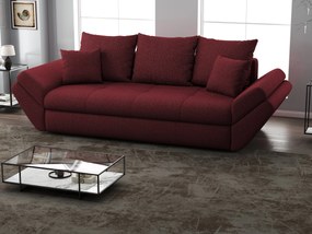 Canapea extensibilă dumonde cu ladă de depozitare si sezut confortabil din spuma high-density, Loana Enjoy Red 250x100 cm