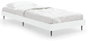 832309 vidaXL Cadru de pat, alb, 75x190 cm, lemn prelucrat