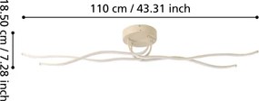 Eglo 901105 - Plafonieră LED RONCADE, 37W, 230V, maro