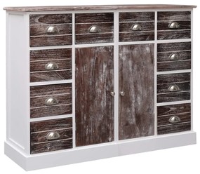 vidaXL Dulap cu 10 sertare, maro, 113 x 30 x 79 cm, lemn