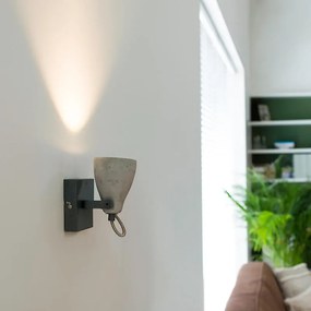 Spotlight industrial gri beton cu 1 lumină - Creto