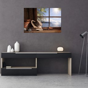 Tablou - Echipament de pescuit (90x60 cm)