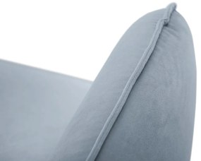Coltar Vienna 6 locuri velvet picioare negre L275 cm