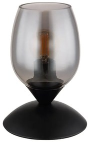 Veioza/Lampa de masa design decorativ KUWAITA negru/fumuriu