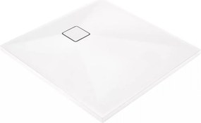 Cadita de dus patrata Deante Correo alb 90x90 cm