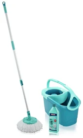 Set mop Leifheit Rotation Disc Mop Ergo set + GRATUIT detergent pentru pardoseli 1 l 55414