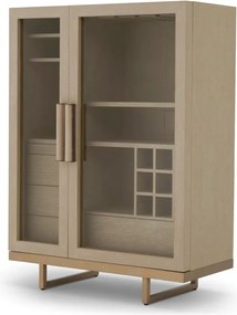 Bufet, Bar design LUX, Furnir de stejar albit, Connaught