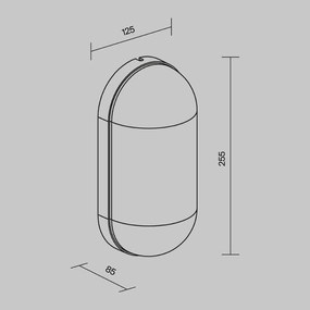 Aplica de perete pentru exterior IP65 Candle