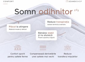 Protectie pentru saltea cu doua straturi - TOPPER 90 x 200 cm