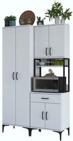 Set dulapuri bucătărie Jenaretta 20 (alb + negru). 1107092