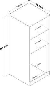 Dulap deasupra mașinii de spălat Fera White