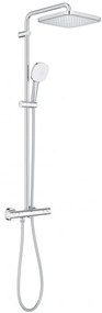 Coloana de dus cu termostat, Grohe Tempesta Cube 250, cu 1 tip de jet, crom, 26689001