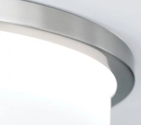 Plafoniera LED moderna LEROX 40cm crom satin