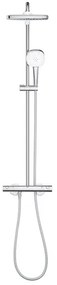 Coloana de dus Grohe Tempesta 250 Cube cu baterie termostatata crom lucios