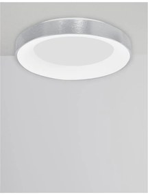 Plafoniera LED 3000K moderna 60cm RANDO THIN argintiu NVL-9353856