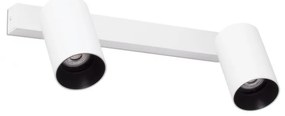 Aplica perete / tavan cu 2 spoturi directionabile design modern STAN 2L alba
