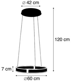 Lustră LED dimabilă cu senzor ARINA LED/27W/230V Paul Neuhaus 8361-55