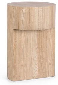 Masuta de cafea crem din lemn de Frasin, ∅ 38 cm, Stanwood Bizzotto