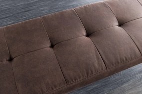 Bancheta tapitata design modern Boutique 100cm, maro