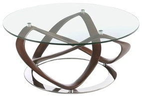 Masuta de cafea eleganta design LUX Walnut, 100cm