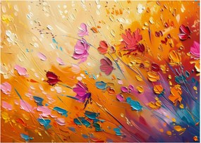 Tablou - Pictură flori colorate (70x50 cm)