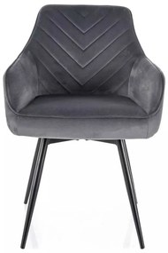 Scaun de bucătărie Montale Velvet, gri