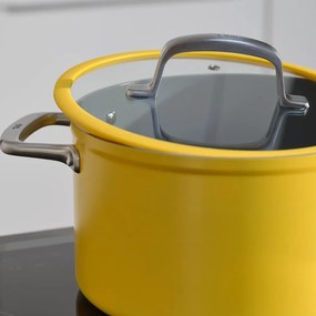 Oală cu capac/cu suprafață ceramică 5,5 l adecvată pentru plita cu inducție Meda 3.0 – FABINI