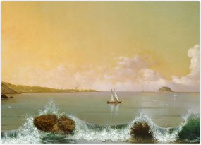 Tablou - Martin Johnson Heade, Rio de Janeiro Bay, reproducere (70x50 cm)