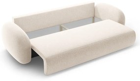 Canapea crem extensibilă/cu spațiu de depozitare cu tapițerie din chenille 262 cm Tonale – Cosmopolitan Design