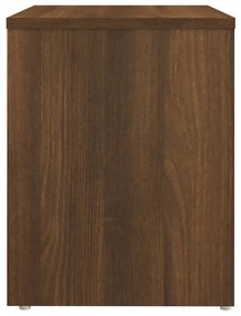 Noptiera, stejar maro, 40x30x40 cm, lemn prelucrat 1, Stejar brun