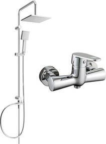 Mexen Kama Set de duș Tord montat pe perete cu cap de duș și baterie de duș, crom - 72540200-00