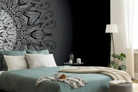 Tapet autoadeziv Mandala în design întunecat