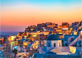 Tablou - Santorini în amurg (70x50 cm)