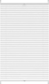 vidaXL Jaluzea plisse, alb, 90x125 cm, pliuri