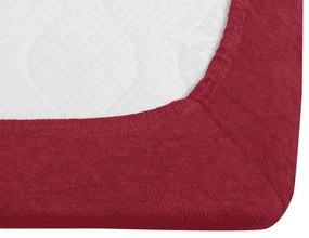 Cearsaf Frotir cu elastic EXCLUSIVE 140x200 cm visiniu