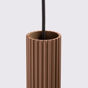 Brilagi - Pendul LED pe cablu CRESTO 1xGU10/10W/230V maro